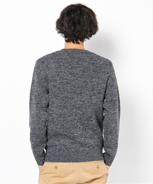 green label relaxing（グリーンレーベルリラクシング）の「YOKE/PEARL V/N 5G ニット（ニット/セーター・メンズ・オリーブ/ネイビー・SMALL/MEDIUM/LARGE）」の4枚目の写真