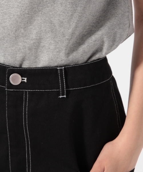 LOWRYS FARM（ローリーズファーム）の「ハイショクステッチミニスカート　783444 （スカート・レディース・ブラック/アイボリー/ベージュ・LARGE/MEDIUM）」の7枚目の写真