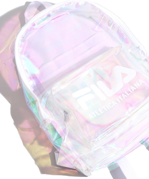 Fila フィラ の Wego Fila別注クリアオーロラリュック バックパック リュック Wear