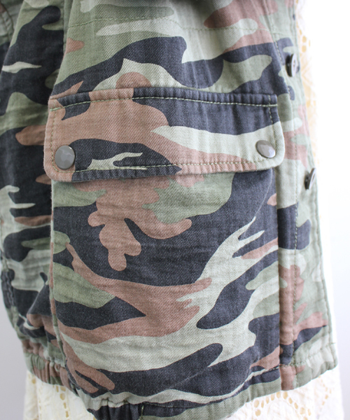 mystic(ミスティック)の「フランス軍JK(迷彩)(ミリタリージャケット・レディース・カーキ・フリ-)」の4枚目の写真