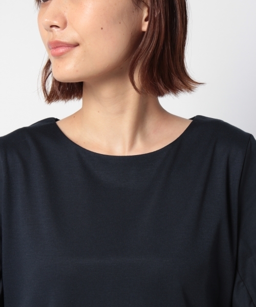 laboratory work（ラボラトリーワーク）の「袖異素材ねじりプルオーバー（Tシャツ/カットソー・レディース・ネイビー/グレー/ホワイト・MEDIUM）」の11枚目の写真