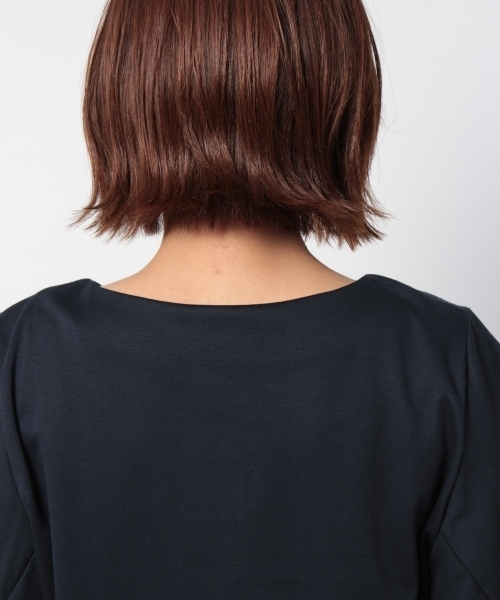 laboratory work（ラボラトリーワーク）の「袖異素材ねじりプルオーバー（Tシャツ/カットソー・レディース・ネイビー/グレー/ホワイト・MEDIUM）」の10枚目の写真