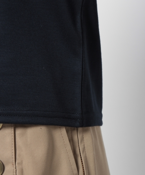 laboratory work（ラボラトリーワーク）の「袖異素材ねじりプルオーバー（Tシャツ/カットソー・レディース・ネイビー/グレー/ホワイト・MEDIUM）」の7枚目の写真