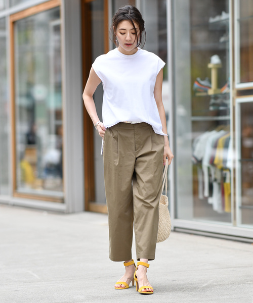 RIVE DROITE（リヴドロワ）の「ブロードクロップドパンツ（その他パンツ・レディース・ベージュ/カーキ・SMALL/MEDIUM）」の5枚目の写真