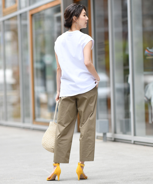 RIVE DROITE（リヴドロワ）の「ブロードクロップドパンツ（その他パンツ・レディース・ベージュ/カーキ・SMALL/MEDIUM）」の10枚目の写真