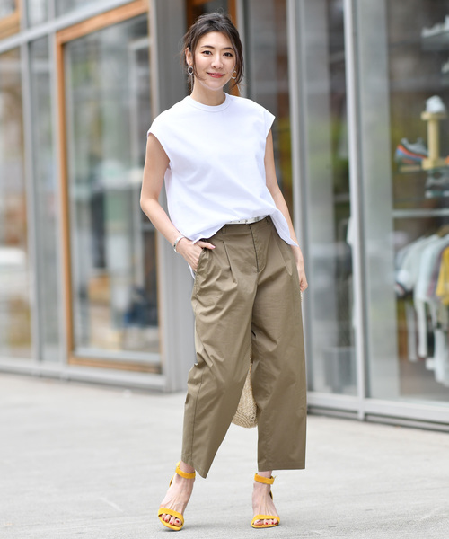 RIVE DROITE（リヴドロワ）の「ブロードクロップドパンツ（その他パンツ・レディース・ベージュ/カーキ・SMALL/MEDIUM）」の17枚目の写真