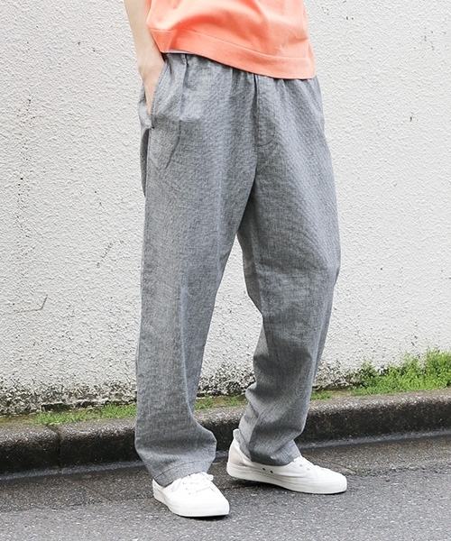 niko and...（ニコアンド）の「ポリリネンイージーパンツ【niko and ...】（その他パンツ・メンズ・ベージュ/チャコール/カーキ/その他2/その他1・MEDIUM/LARGE）」の4枚目の写真