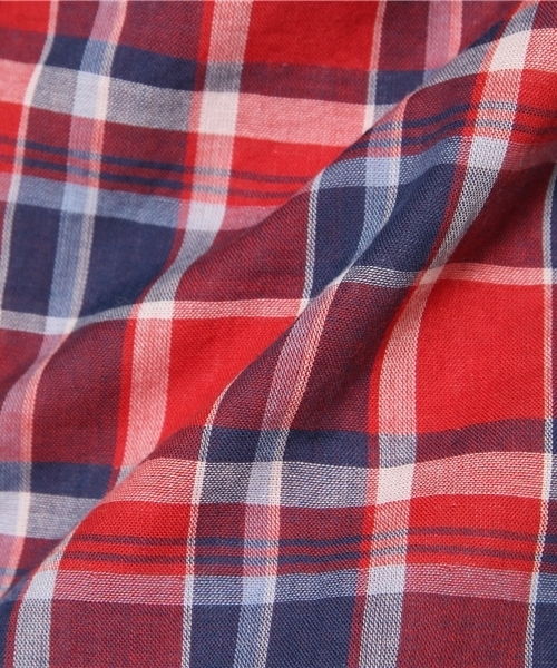 NANO universe（ナノユニバース）の「WGマドラスチェックSH 7/S（シャツ/ブラウス・メンズ・レッド/イエロー/グリーン/チャコール・SMALL/MEDIUM/LARGE/X-LARGE）」の11枚目の写真