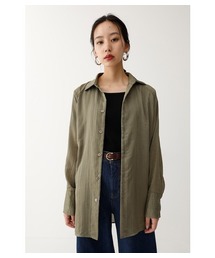 MOUSSY | CREPE LOOSE LONG SHIRT(シャツ/ブラウス)