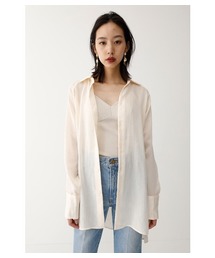 MOUSSY | CREPE LOOSE LONG SHIRT(シャツ/ブラウス)