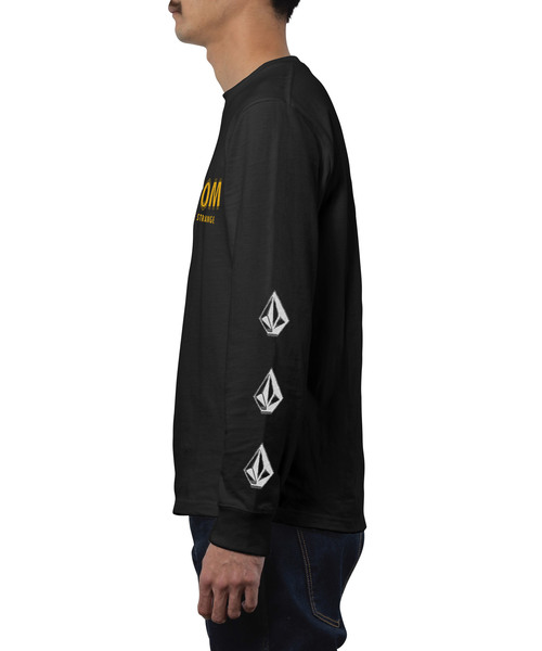 VOLCOM（ボルコム）の「The Stranger L/S Tee（Tシャツ/カットソー・メンズ・ホワイト/ブラック・SMALL/MEDIUM/LARGE/X-LARGE）」の8枚目の写真