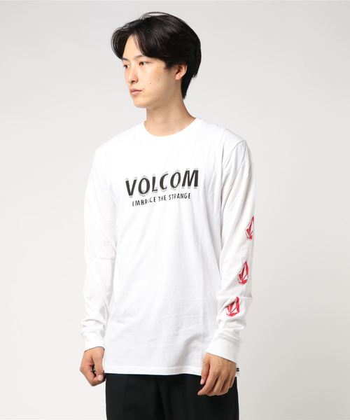 VOLCOM（ボルコム）の「The Stranger L/S Tee（Tシャツ/カットソー・メンズ・ホワイト/ブラック・SMALL/MEDIUM/LARGE/X-LARGE）」の2枚目の写真
