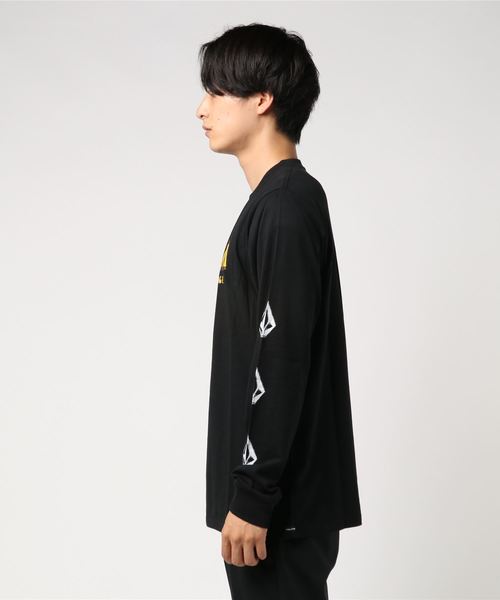 VOLCOM（ボルコム）の「The Stranger L/S Tee（Tシャツ/カットソー・メンズ・ホワイト/ブラック・SMALL/MEDIUM/LARGE/X-LARGE）」の3枚目の写真