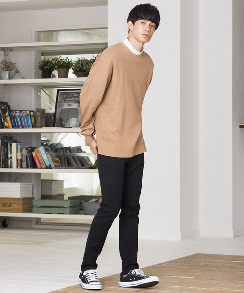 WEGO(ウィゴー)の「WEGO/ストレッチツイルブラックスキニーパンツ(その他パンツ・メンズ・ブラック・MEDIUM/LARGE/SMALL)」の5枚目の写真