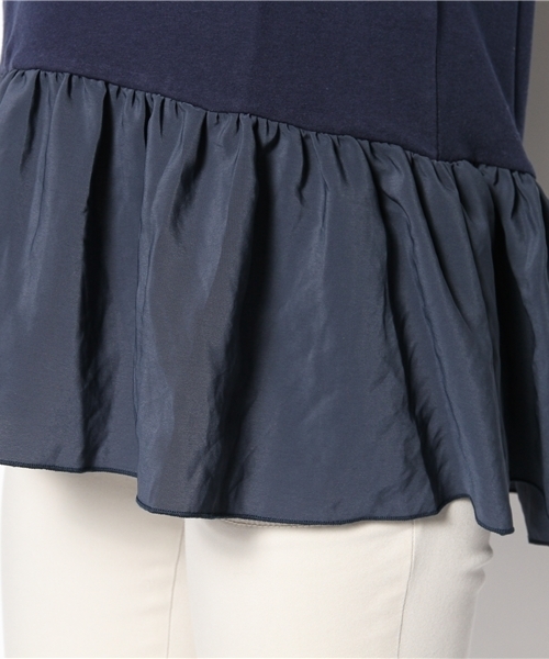 NANO universe（ナノユニバース）の「FF/ペプラム切替タンクトップ（タンクトップ・レディース・オフホワイト/ライトグレー/ベージュ/チャコール/ネイビー/ブラック・FREE）」の11枚目の写真