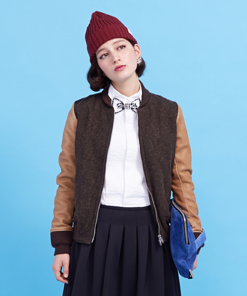 Ray BEAMS（レイビームス）の「□RACAL / リブワッチキャップ（ニットキャップ/ビーニー・レディース・グレー/ネイビー/ワイン・ONE SIZE）」の8枚目の写真