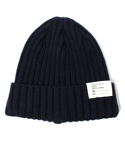 Ray BEAMS（レイビームス）の「□RACAL / リブワッチキャップ（ニットキャップ/ビーニー・レディース・グレー/ネイビー/ワイン・ONE SIZE）」の3枚目の写真