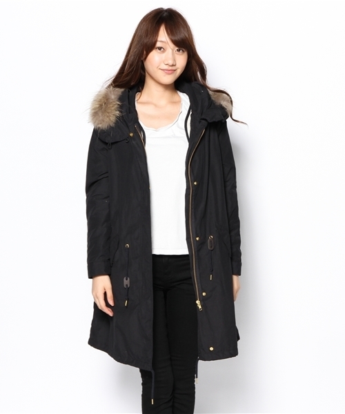 JOURNAL JOURNAL STANDARD◇ボアライナー付モッズコート/M/コットン