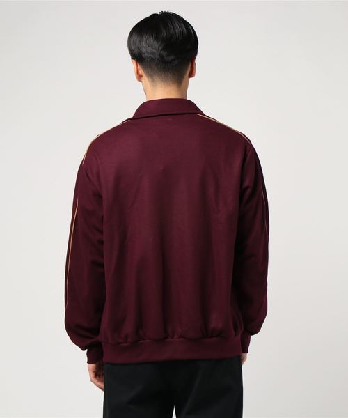 tone（トーン）の「【tone】 RETRO TRACKS  JERSEY TO-AW18-CLS01（ブルゾン・メンズ・オフホワイト/バーガンディー・LARGE/MEDIUM）」の3枚目の写真