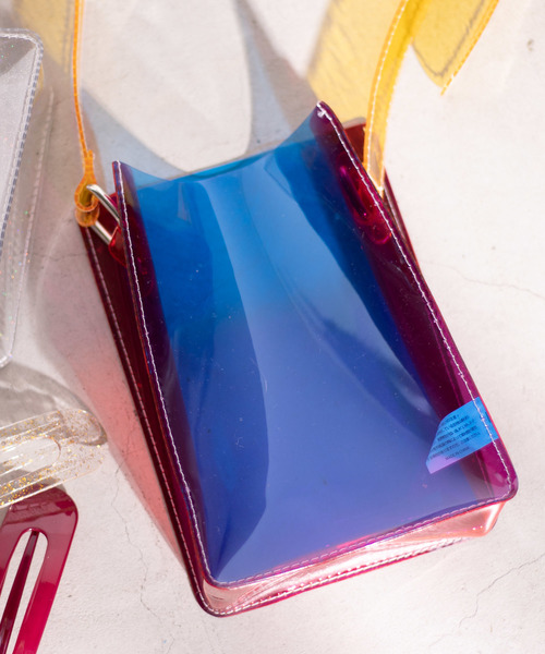 WEGO（ウィゴー）の「WEGO/クリアミニポシェット（ショルダーバッグ・レディース・ブラック/パープル/その他1/ホワイト系その他/グリーン系その他/ブラウン/その他4/その他5/その他2/ホワイト/その他3・FREE）」の9枚目の写真