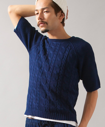 BEAUTY&YOUTH UNITED ARROWS | BY ∴ ミドルゲージ ケーブル クルーネック 5スリーブ(ニット/セーター)