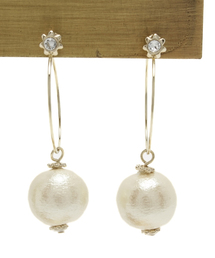 bpr BEAMS Women's | Jewel Casket / フープ パール マグネット イヤリング(イヤリング)