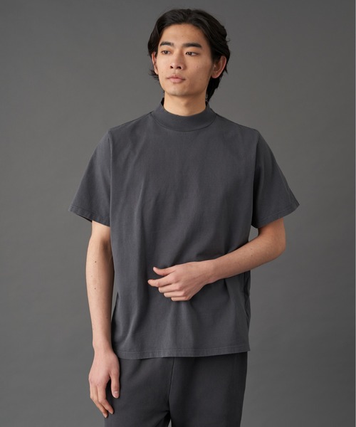 LES TIEN(レスティエン)の「LES TIEN MOCK NECK TEE (HV-2001)(Tシャツ/カットソー・メンズ・レッド/ネイビー/ホワイト/ダークグリーン/ブラック/ブラック系その他/ブルー・SMALL/MEDIUM/LARGE)」の4枚目の写真