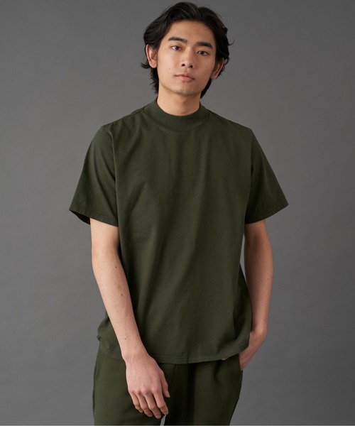 LES TIEN(レスティエン)の「LES TIEN MOCK NECK TEE (HV-2001)(Tシャツ/カットソー・メンズ・レッド/ネイビー/ホワイト/ダークグリーン/ブラック/ブラック系その他/ブルー・SMALL/MEDIUM/LARGE)」の5枚目の写真