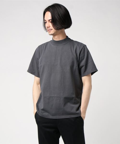 LES TIEN(レスティエン)の「LES TIEN MOCK NECK TEE (HV-2001)(Tシャツ/カットソー・メンズ・レッド/ネイビー/ホワイト/ダークグリーン/ブラック/ブラック系その他/ブルー・SMALL/MEDIUM/LARGE)」の17枚目の写真