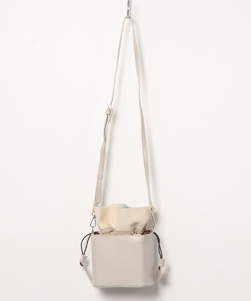 KOBE LETTUCE(コウベレタス)の「2wayミニショルダー巾着バッグ(ショルダーバッグ・レディース・ブラック/ブラウン/グレー/イエロー・FREE)」の15枚目の写真