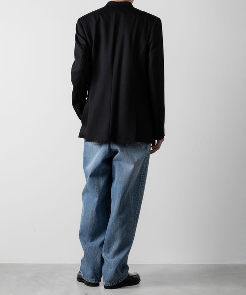 CLASSIC WOOL NO-COLLAR JACKET（ノーカラージャケット）｜ato