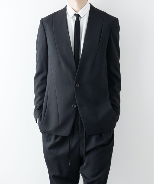 ato アトウ クラシック ウールノーカラー ジャケット ATO ジャケット ノーカラージャケット CLASSIC WOOL NO-COLLAR