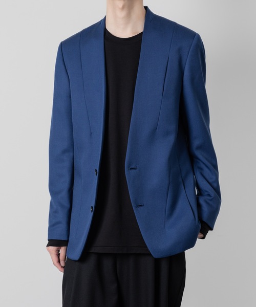 ato アトウ クラシック ウールノーカラー ジャケット CLASSIC WOOL NO-COLLAR JACKET（ノーカラージャケット）｜ato（アトウ