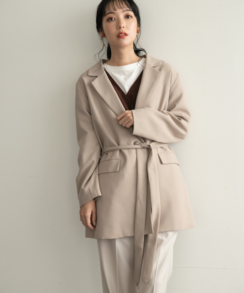 LOWRYS FARM（ローリーズファーム）の「ベルトツキジャケット 847116