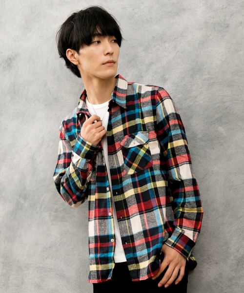 TopIsm(トップイズム)の「ビエラ 起毛 ネル チェックシャツ(シャツ/ブラウス)」|H