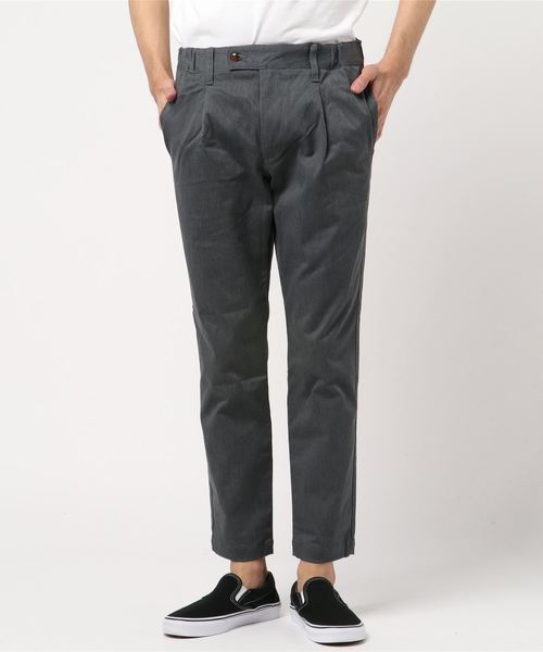 quadro(クオドロ)の「T/Cクラシックトラウザー(その他パンツ・メンズ・グレー/ネイビー/キャメル・MEDIUM/LARGE)」の2枚目の写真