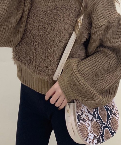 SPIGA（スピーガ）の「ﾊﾟｲｿﾝ柄ｼｮﾙﾀﾞｰﾊﾞｯｸﾞ（ショルダーバッグ・レディース・ブラック/ベージュ/イエロー/キャメル・FREE）」の3枚目の写真