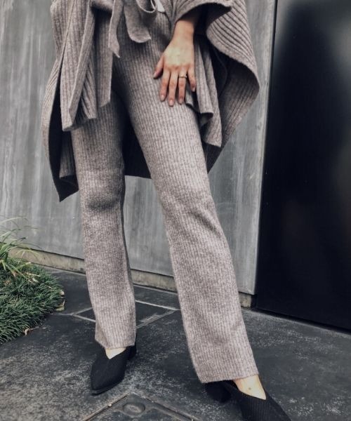 TRUNC（トランクエイティーエイト）の「Ribbed Knit Leggings（その他パンツ・レディース・アイボリー/カーキ/ブラウン・FREE）」の3枚目の写真