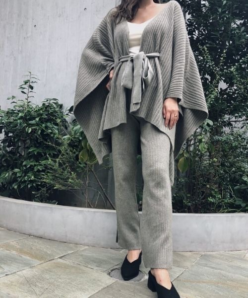 TRUNC（トランクエイティーエイト）の「Ribbed Knit Leggings（その他パンツ・レディース・アイボリー/カーキ/ブラウン・FREE）」の5枚目の写真