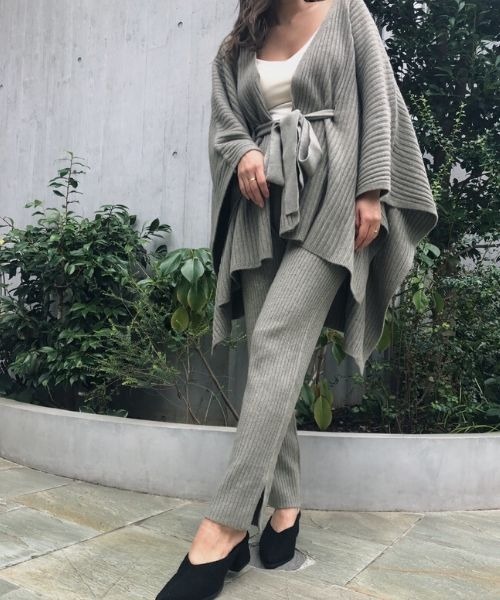 TRUNC（トランクエイティーエイト）の「Ribbed Knit Leggings（その他パンツ・レディース・アイボリー/カーキ/ブラウン・FREE）」の18枚目の写真