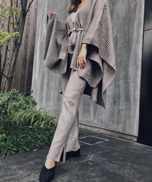 TRUNC（トランクエイティーエイト）の「Ribbed Knit Leggings（その他パンツ・レディース・アイボリー/カーキ/ブラウン・FREE）」の15枚目の写真