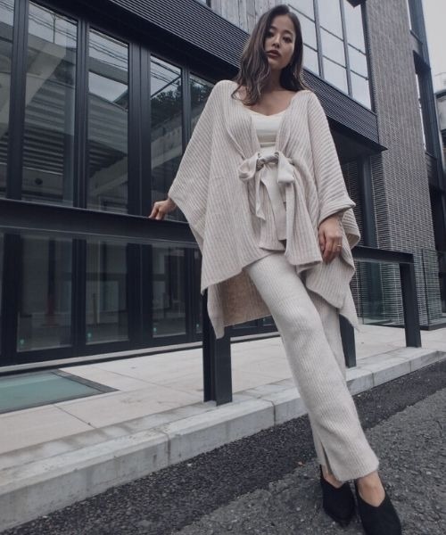 TRUNC（トランクエイティーエイト）の「Ribbed Knit Leggings（その他パンツ・レディース・アイボリー/カーキ/ブラウン・FREE）」の7枚目の写真