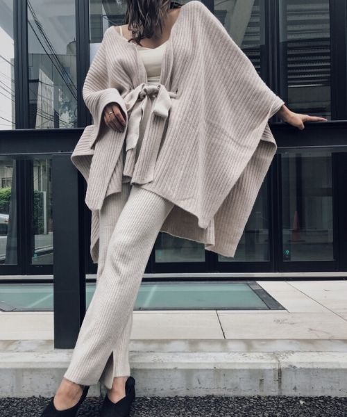 TRUNC（トランクエイティーエイト）の「Ribbed Knit Leggings（その他パンツ・レディース・アイボリー/カーキ/ブラウン・FREE）」の20枚目の写真