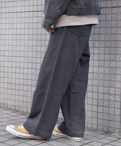 kutir(クティール)の「ワイドデニムパンツ(デニムパンツ・メンズ・ブラック/サックスブルー・SMALL/MEDIUM/LARGE)」の17枚目の写真