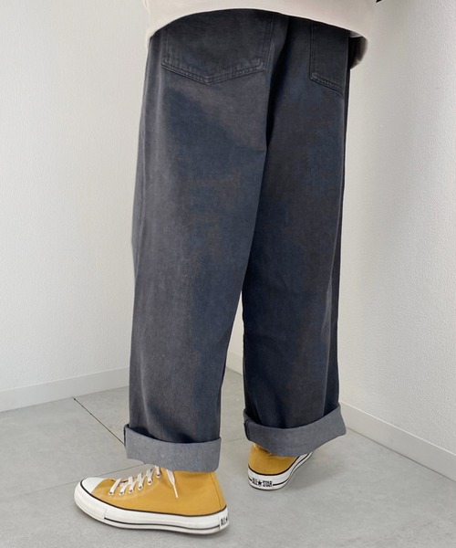 kutir(クティール)の「ワイドデニムパンツ(デニムパンツ・メンズ・ブラック/サックスブルー・SMALL/MEDIUM/LARGE)」の19枚目の写真