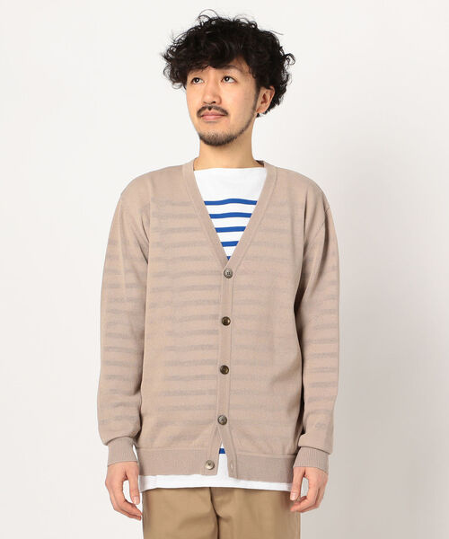 GLOSTER(グロスター)の「Vネックカーディガン(カーディガン/ボレロ・メンズ・チャコールグレー/ダークネイビー/ベージュ/オリーブ・S/M/L/XL)」の8枚目の写真