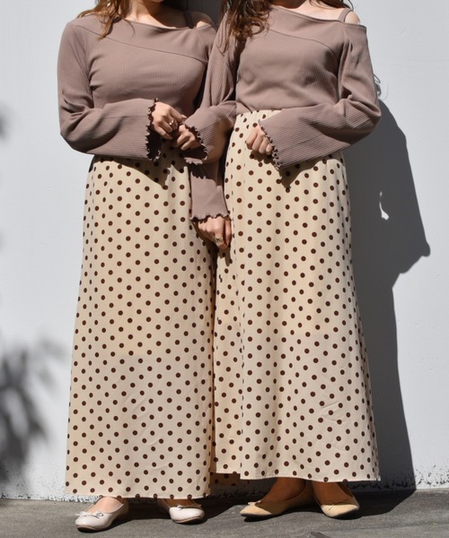 PairPair（ペアペア）の「リブワンショルトップス（Tシャツ/カットソー・レディース・ブラック/オフホワイト/ライトグリーン/モカ・FREE）」の18枚目の写真