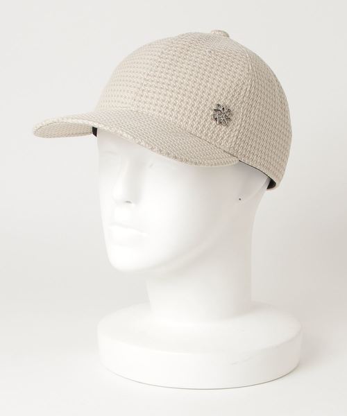 St ANDREWS(セントアンドリュース)の「【St ANDREWS】ドビー変形千鳥キャップ (UNISEX)(キャップ)」|ベージュ