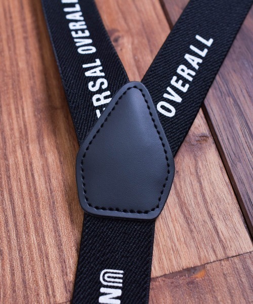 UNIVERSAL OVERALL（ユニバーサルオーバーオール）の「『UNIVERSAL OVERALL（ユニバーサルオーバーオール）』ロゴプリントサスペンダー（サスペンダー・レディース・ベージュ/ネイビー/グレー/ブラック・FREE）」の7枚目の写真