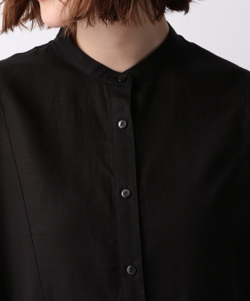 A part by（アパートバイ）の「RLバンドカラールーズシャツ 911234（シャツ/ブラウス・レディース・オフホワイト/ブラック/ベージュ/ライトグリーン・FREE）」の13枚目の写真